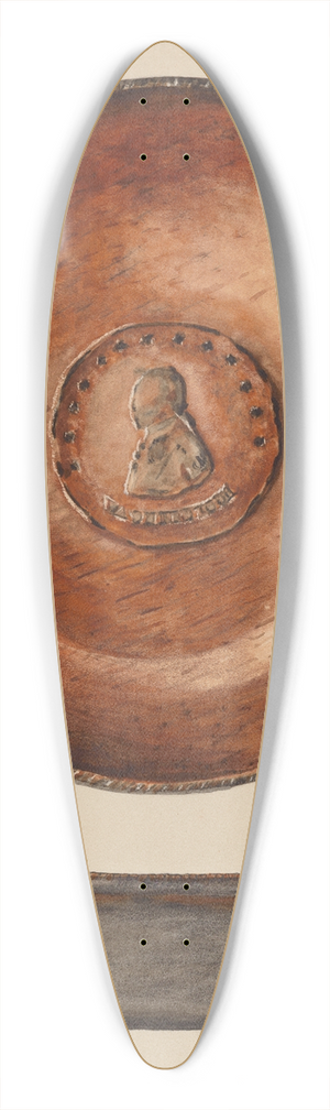 Yolande Delasser - Plate 39.3 inch art pintail longboard deck