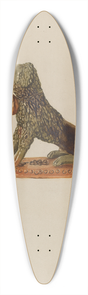Yolande Delasser - Statuette of a Dog 39.3 inch art pintail longboard deck
