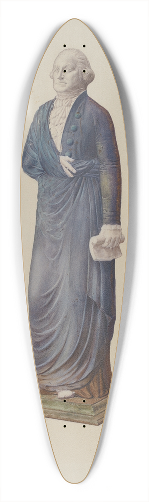 Zabelle Missirian - Garden Figure  George Washington 39.3 inch art pintail longboard deck