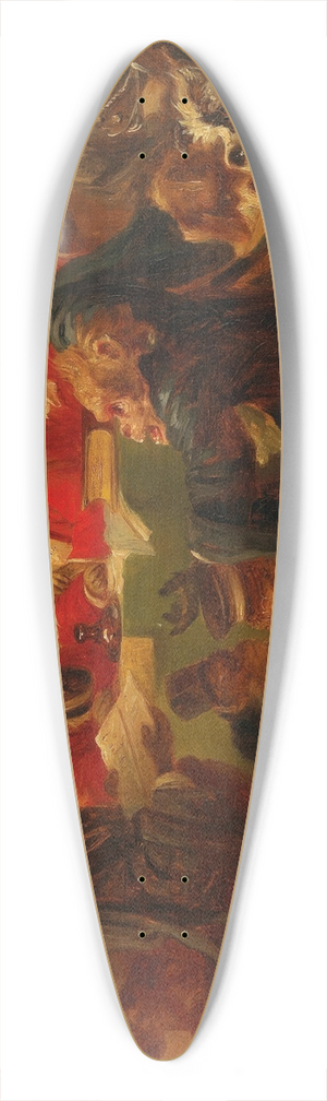 Zacharias Notermann - In The Courtroom 39.3 inch art pintail longboard deck