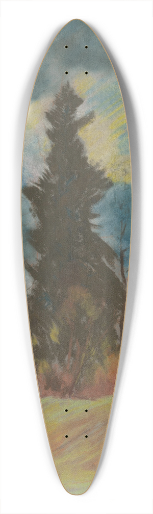 Zolo Palugyay - Before the Storm 39.3 inch art pintail longboard deck
