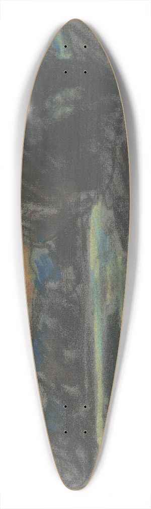 Zolo Palugyay - River in a Dark Willow Grove 39.3 inch art pintail longboard deck