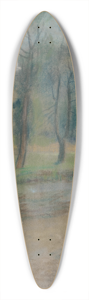 Zolo Palugyay - Stromy pri rieke 39.3 inch art pintail longboard deck