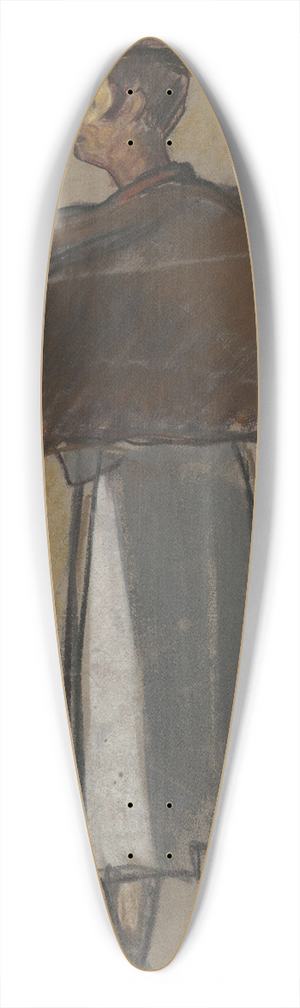Zolo Palugyay - Study of a Man in a Folk Costume 39.3 inch art pintail longboard deck