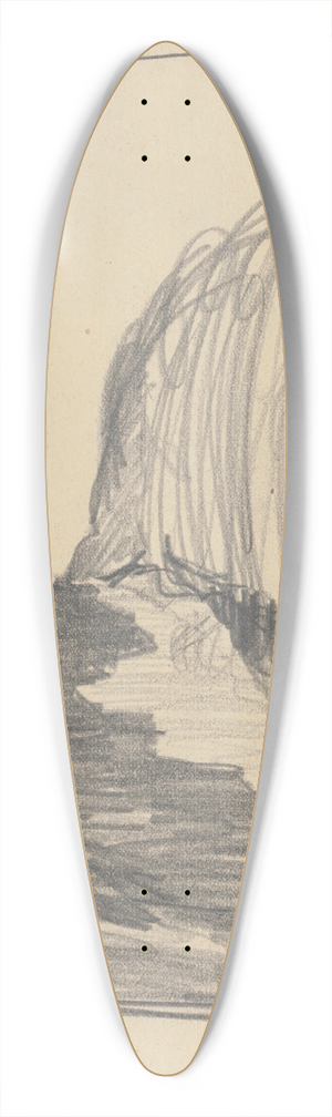 Zolo Palugyay - Study of Rocks 39.3 inch art pintail longboard deck