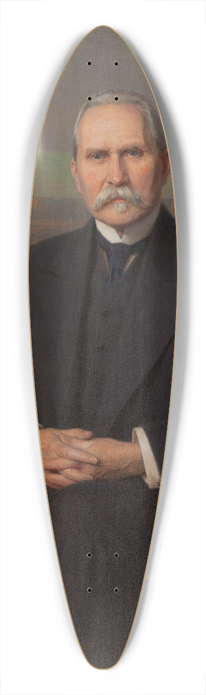 Zygmunt Ajdukiewicz - Portrait of Kazimierz Chdowski 39.3 inch art pintail longboard deck