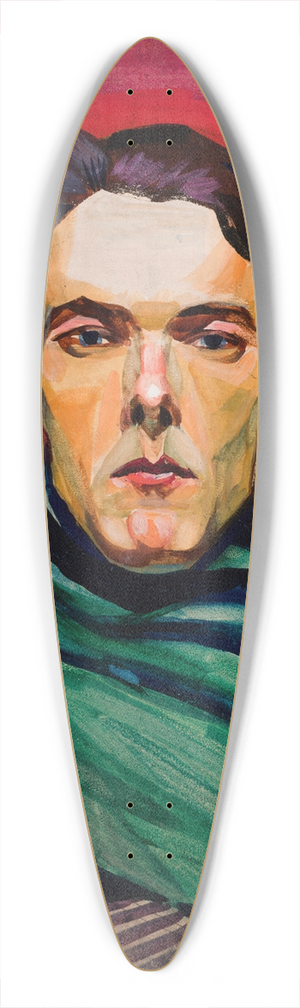Zygmunt Waliszewski - Self-Portrait 39.3 inch art pintail longboard deck