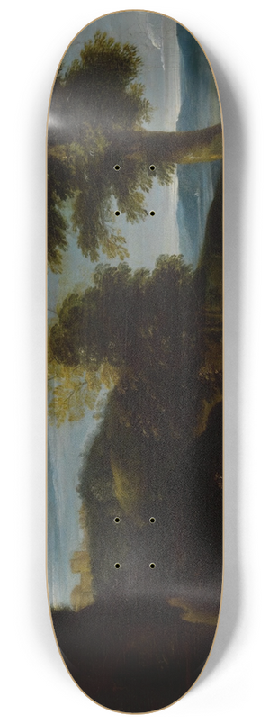 Domenichino - Landscape with a Hermit 8.25 inch art skate deck