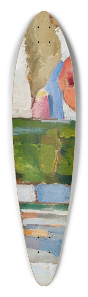 Zygmunt Waliszewski - Still life with a green bottle 39.3 inch art pintail longboard deck