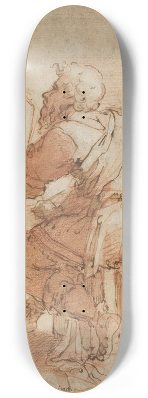 Domenico Beccafumi - Study for The Four Doctors of the Church 8.25 inch art skate deck