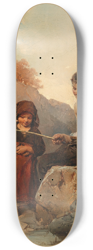 Domenico Induno - The Young Fishermen 8.25 inch art skate deck Domenico Induno - The Young Fishermen 8.25 inch art skate deck
