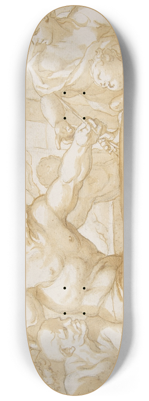 Domenico Piola - Venus and Cupid in Vulcans Forge 8.25 inch art skate deck Domenico Piola - Venus and Cupid in Vulcans Forge 8.25 inch art skate deck