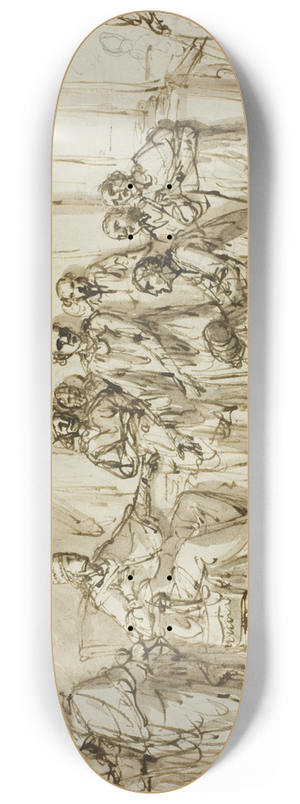 Domenico Pozzi - Papal Audience 8.25 inch art skate deck Domenico Pozzi - Papal Audience 8.25 inch art skate deck