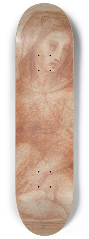 Domenico Puligo - Virgin and Child with Two Saints 8.25 inch art skate deck