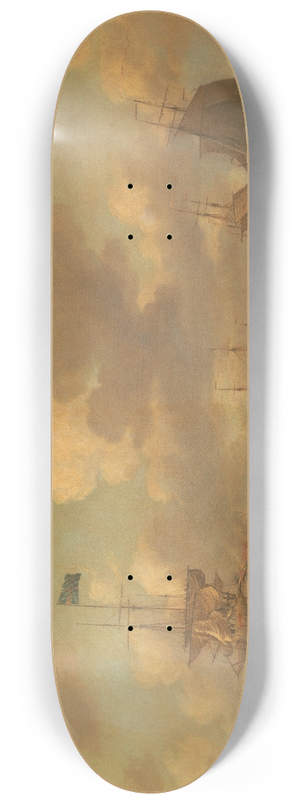 Dominic Serres - English Ships Coming to Anchor in a Fresh Breeze 8.25 inch art skate deck