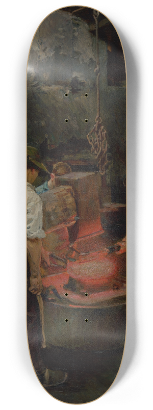Dominik Skuteck - Mechanical Hammering out of Cauldrons 8.25 inch art skate deck Dominik Skuteck - Mechanical Hammering out of Cauldrons 8.25 inch art skate deck