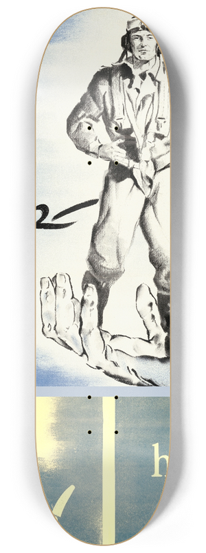 Donald Kenneth Anderson - Think  His Life is in Your Hands! 8.25 inch art skate deck