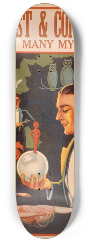 Donaldson Lith. Co - Forrest and Company man of many mysteries 8.25 inch art skate deck Donaldson Lith. Co - Forrest and Company man of many mysteries 8.25 inch art skate deck