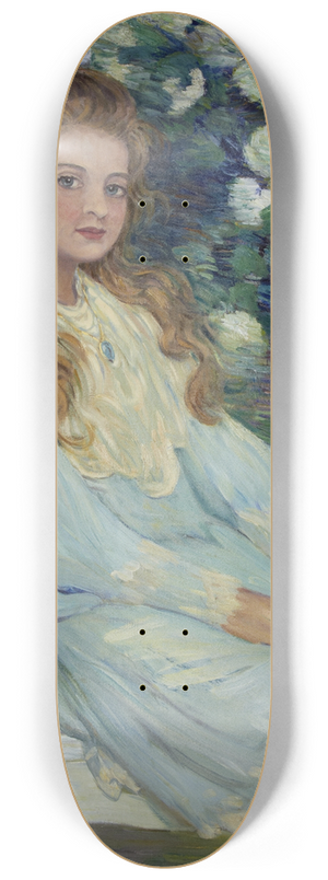 Dora Hitz - Portrait Of A Girl 8.25 inch art skate deck