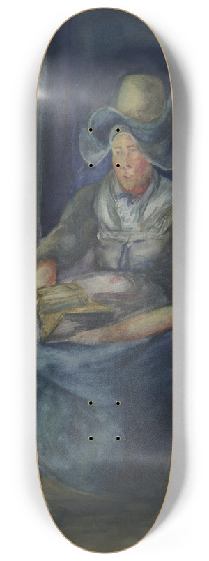 Dorothea Adelheid Dreier - Dutch WomanSeated 8.25 inch art skate deck