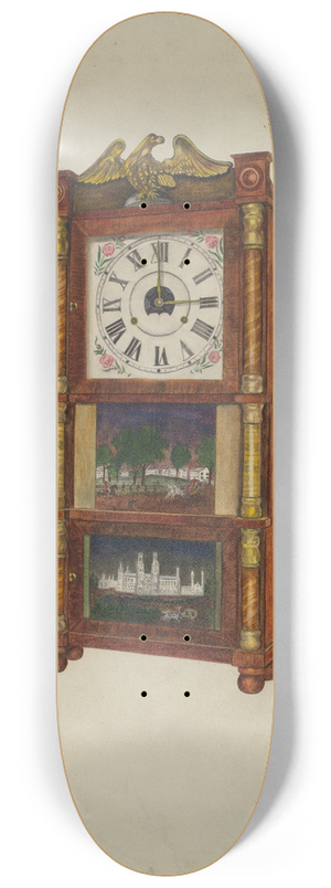 Dorothea A. Farrington - Clock 8.25 inch art skate deck
