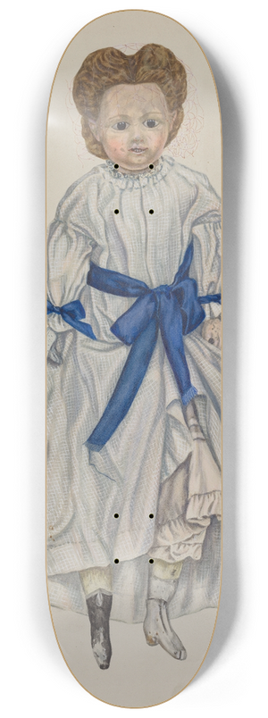 Dorothy Brennan - Wax Headed Doll 8.25 inch art skate deck
