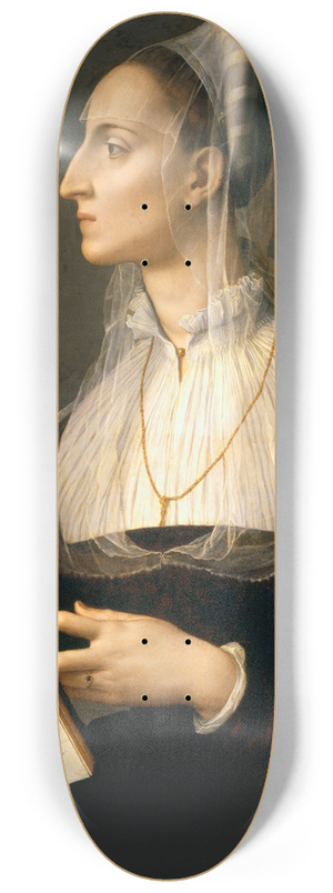 Agnolo Bronzino - Portrait Of Laura Battiferri 8.25 inch art skate deck