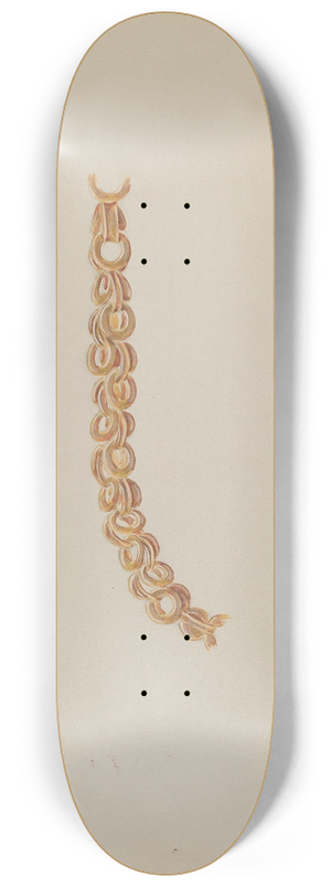 Dorothy Posten - Gold Chain 8.25 inch art skate deck