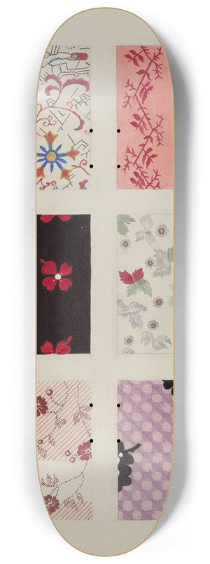 Dorothy Posten - Materials from Quilt 8.25 inch art skate deck