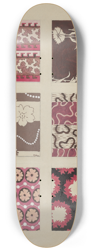 Dorothy Posten - Materials from Quilt 8.25 inch art skate deck