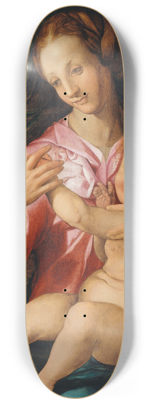 Agnolo Bronzino - Virgin and Child with the Young Saint John the Baptist 8.25 inch art skate deck
