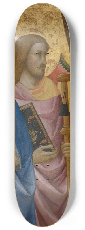 Agnolo Gaddi - Saints Julian, James, andMichael 8.25 inch art skate deck