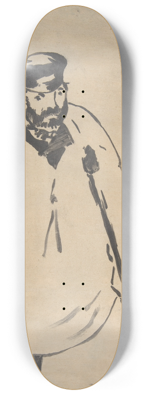 douard Manet - A Man on Crutches 8.25 inch art skate deck