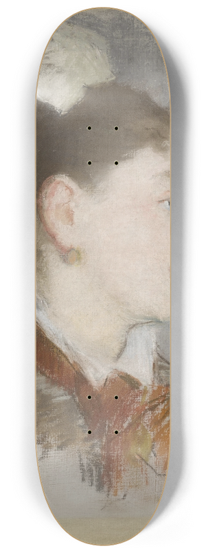 douard Manet - Jeune fille au col cass, de profil 8.25 inch art skate deck
