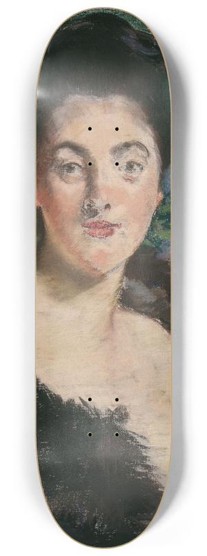 douard Manet - Lady in fur 8.25 inch art skate deck