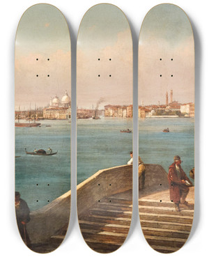 Triptych art skateboard deck of Luigi Querena Venice The Riva Degli Schiavoni_2 by Luigi Querena (1820-1887) Triptych art skateboard deck of Luigi Querena Venice The Riva Degli Schiavoni_2 by Luigi Querena (1820-1887)