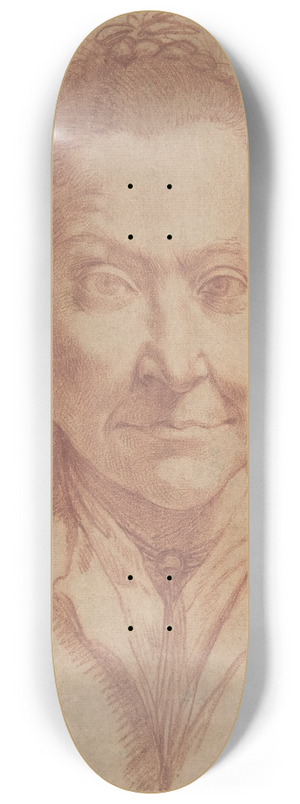 Agostino Carracci - Bust-Length Portrait of a Woman 8.25 inch art skate deck