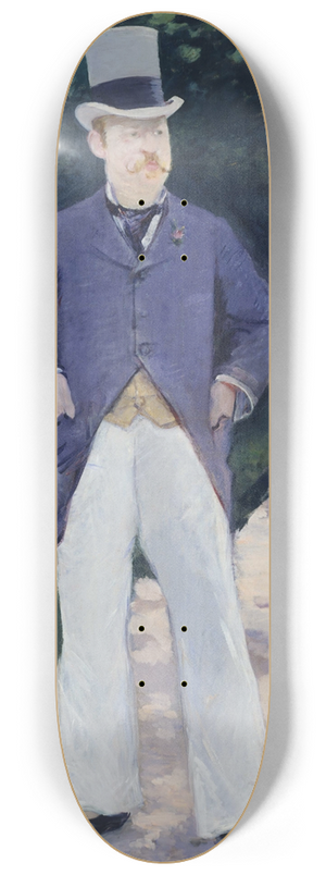 douard Manet - Portrait Of Monsieur Brun 8.25 inch art skate deck douard Manet - Portrait Of Monsieur Brun 8.25 inch art skate deck