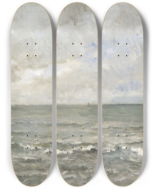 Triptych art skateboard deck of Charles Franois Daubigny Seascape by Charles Francois Daubigny (1817-1878) Triptych art skateboard deck of Charles Franois Daubigny Seascape by Charles Francois Daubigny (1817-1878)