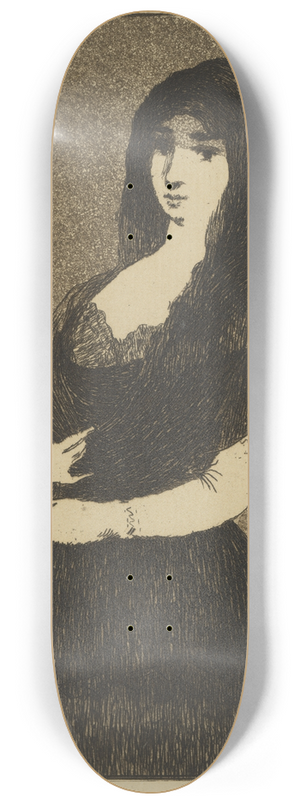 douard Manet - Spanish Woman 8.25 inch art skate deck