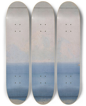 Triptych art skateboard deck of Henrybrokman Capri by HenryBrokman (1868-1933)