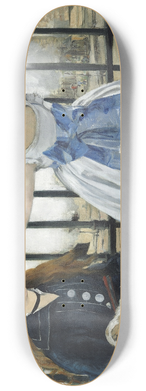 douard Manet - The Railway 8.25 inch art skate deck