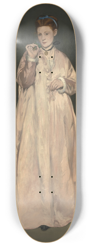 douard Manet - Young Lady in 1866 8.25 inch art skate deck douard Manet - Young Lady in 1866 8.25 inch art skate deck