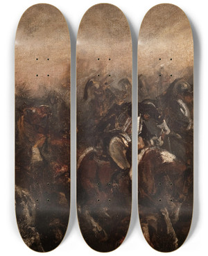 Triptych art skateboard deck of Piotr Michaowski The Battle Of Mozhaisk by Piotr Michalowski (1800-1855) Triptych art skateboard deck of Piotr Michaowski The Battle Of Mozhaisk by Piotr Michalowski (1800-1855)