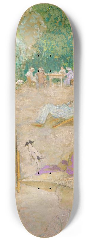 douard Vuillard - Aux Pavillons Cricqueboeuf. Devant La Maison 8.25 inch art skate deck douard Vuillard - Aux Pavillons Cricqueboeuf. Devant La Maison 8.25 inch art skate deck