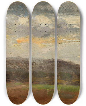 Triptych art skateboard deck of Jan Stanislawski Landscape_6 by Jan Stanislawski (1860-1907) Triptych art skateboard deck of Jan Stanislawski Landscape_6 by Jan Stanislawski (1860-1907)