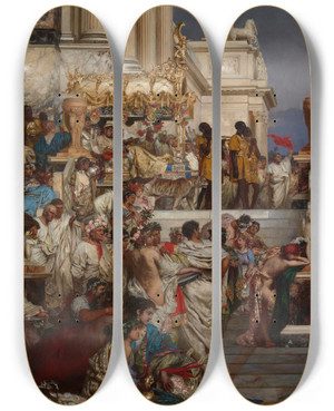 Triptych art skateboard deck of Henryk Siemiradzki Neros Torches_2 by Henryk Siemiradzki (1843-1902) Triptych art skateboard deck of Henryk Siemiradzki Neros Torches_2 by Henryk Siemiradzki (1843-1902)
