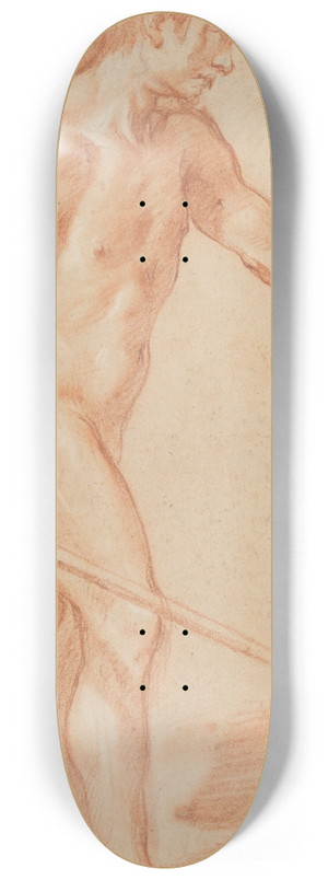 Agostino Ciampelli - Standing Male Nude 8.25 inch art skate deck