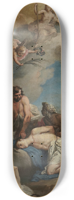 Agostino Ugolini - Decapitation of SS. Fermo and Rustico 8.25 inch art skate deck