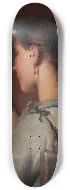 Dsir Franois Laugee - The Young Seamstress 8.25 inch art skate deck